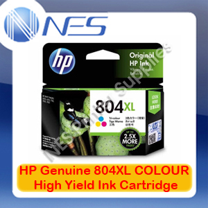 HP Genuine #804XL COLOR High Yield Ink Cartridge for Envy 6220/6222/7120/7820/7822 (T6N11AA)